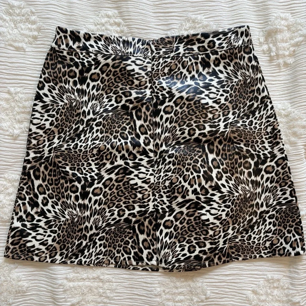 PRINCESS POLLY Samira Leopard Mini Skirt Cheetah Print‎ Vintage Y2K Indie